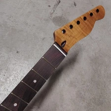 AAA Flame Roasted Maple Tele Neck fits fender Telecaster body 22 frets modern