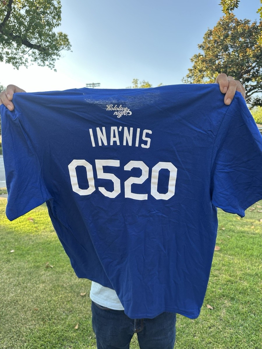 In Hand 2025 LA Dodgers Hololive Ina'nis X-Large T-Shirt | eBay