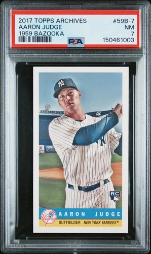 2018 Topps Archives Aaron Judge #59B-7 1959 Bazooka Rookie Card PSA 7