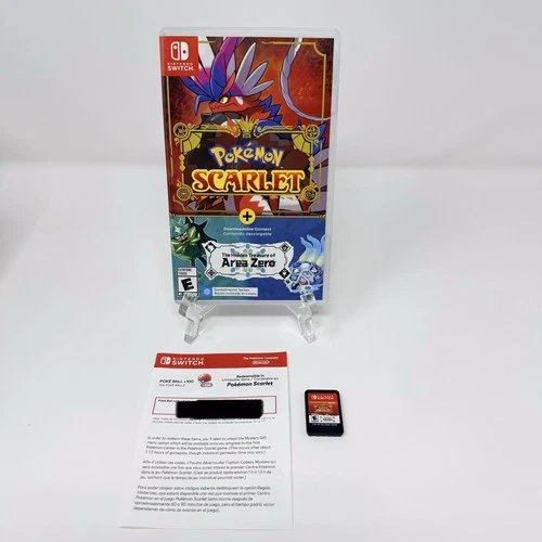 Pokemon Scarlet Hidden Treasure of Area Zero Nintendo Switch Complete Tested