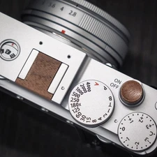 Solid Wood Hot Shoe Cover & Shutter Release Button for Fujifilm X-E5 Camera