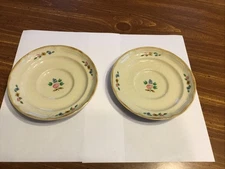(2) Saucers Heartland International Tableworks England Int'l China Stoneware