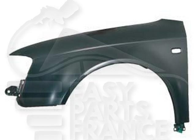 Aile avant gauche avec feu Audi A4 B7 en acier apprêté prêt à peindre