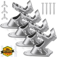 Jetec 4 Pcs Flag Holder Bracket - Heavy Duty House Flag Pole Holder - Aluminu...