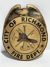 City Of Richmond Fire Department Sign Original