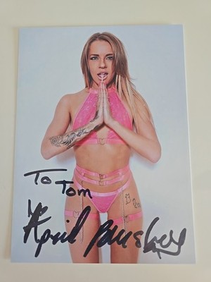 APRIL PAISLEY Autogramm Original Signiert Autograph Signed Erotik FOTO 13x18cm