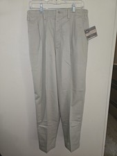 Women's NWT Lee Tan Chino Tapered Lleg Elastic Sides Wrinkle Free Trousers 16S