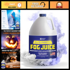 Long Lasting Fog Juice 128 OZ - 3 Hour Medium Dense Fog Machine Fluid