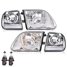 Headlights Assembly Fit for Ford F150 1997-2004/Ford F250 1997-1999/Ford