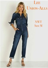LEE Vintage Modern M Harvest Denim Union-All Coveralls Jumpsuit Free People NWT