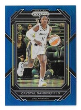 2023 PRIZM WNBA BASKETBALL #29 CRYSTAL DANGERFIELD /175 BLUE PRIZM PARALLEL,WING
