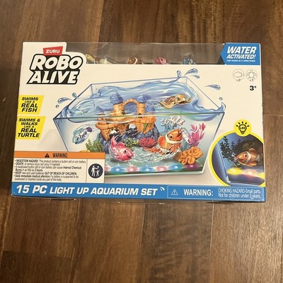 Robo Alive Light Up Aquarium Set 17-Piece Playset  Zuru Toy Interactive 