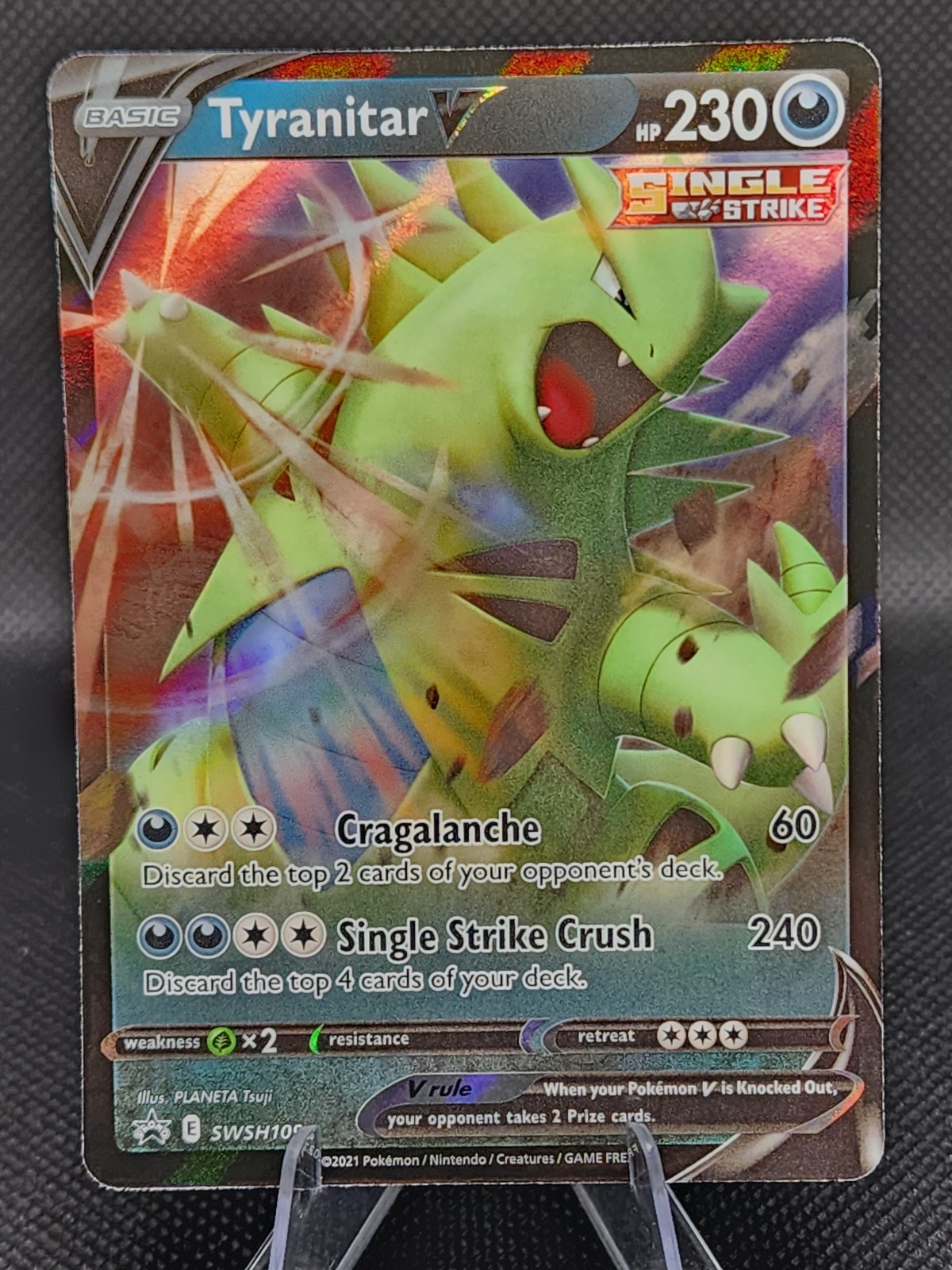 Pokémon Tyranitar V SWSH109 SWSH Black Star Promo NM