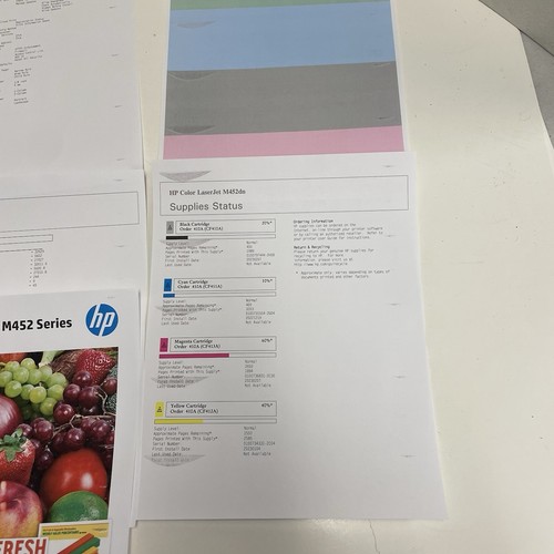 HP Color LaserJet Pro M452dn Duplex Network Laser Printer W/ Toner - Read - Picture 12 of 12