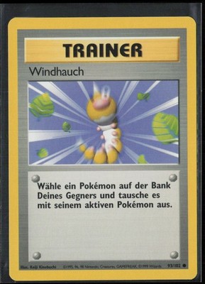 Pokemon Windhauch Gust of Wind Häufig Grundset Base Set 93 NM GERMAN | eBay