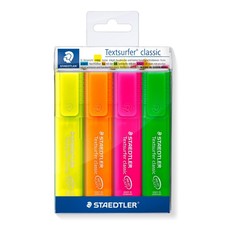 STAEDTLER 364 P WP4 Textsurfer Classic Rainbow Colours Highlighter Promotion Cas
