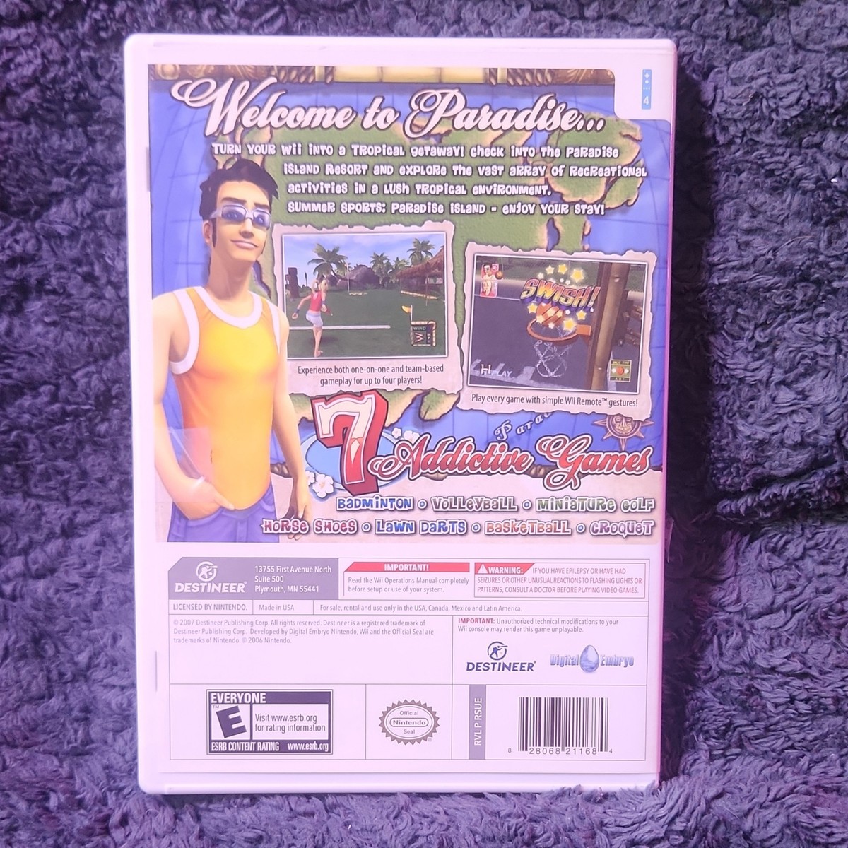 Destineer Summer Sports Paradise Island Nintendo Wii Sports
