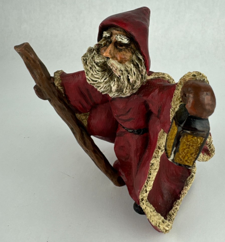 Figurine vintage Janco Studio Père Noël de l'espoir lanterne 4,5" Bert Anderson vieux monde - Photo 4/14