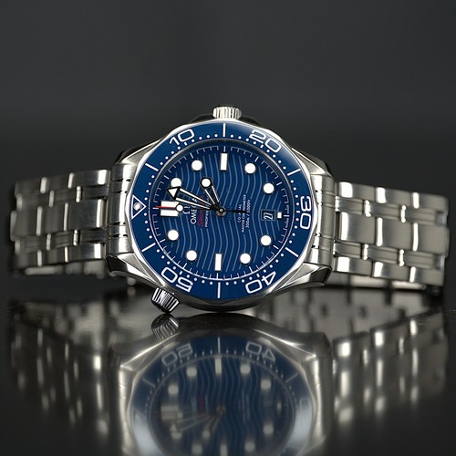 Omega Seamaster Diver 300M 42mm Blue Wave Dial Steel 2025 New Full Set