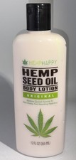 1ea 12oz Original Body Lotion Hemp Seed Oil-Non-Greasy,Fast Absorbing Hydration