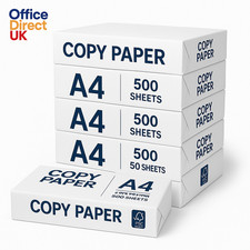 A4 White 75gsm Printer Paper Copy Paper 5 Ream 2500 Sheets Stationary Office BOX