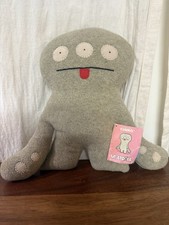 Uglydoll Cinko 12  Plush Toy NWT RARE Original Ugly Doll Grey-Green Collectible