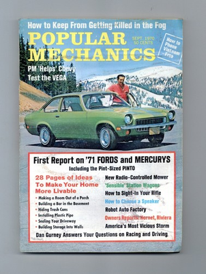 #ad Popular Mechanics Magazine Vol. 134 #3 GD 1970 Low Grade $2.70