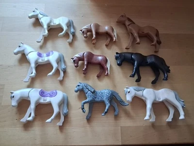 playmobil lot de 9 Chevaux Poneys ( 140  )  - Photo 1/4