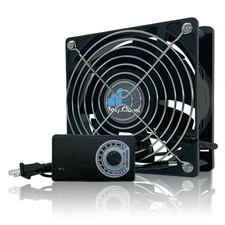 Computer Fan with AC Plug 120mm Fan 120V 110V 220V Variable Speed for PC Cabinet