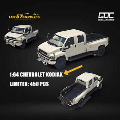 #ad GOC Chevrolet KODIAK Pickup White 1:64 Limited to 450 Pcs $57.49