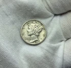 1927-P MERCURY DIME. EF+ to AU Details T117