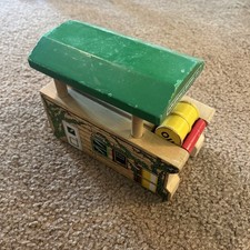 Thomas Friends Wooden Railway barrel loader With Oil Barrel