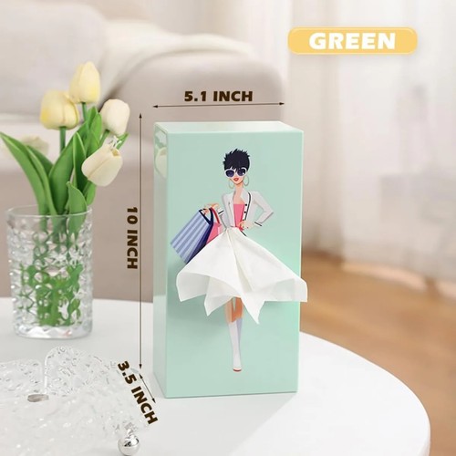 Tissue Box Puffy Skirt Novelty Container The Blonde Bombshell Decorative Cartoon - Picture 10 of 26