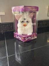 NEW Sealed 1998 RARE Furby SNOWBALL 70-800 White w Pink Ears