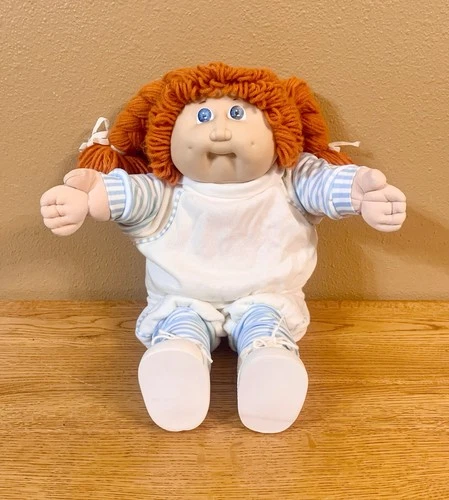 Vintage Cabbage Patch Kids Doll HM2 Girl With Red Hair In Double Braids