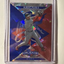 2025 Panini Crusade BLUE CRACKED ICE Albert Pujols #99 - St. Louis Cardinals