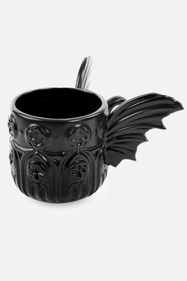 Restyle Batwing Tea-Cup Teetasse Kaffeetasse Fledermaus Kathedrale schwarz
