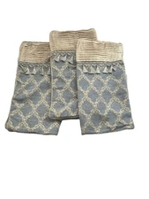 3 CROSCILL Euro pillow shams 26in x 26in NADIA LIGHT GREY