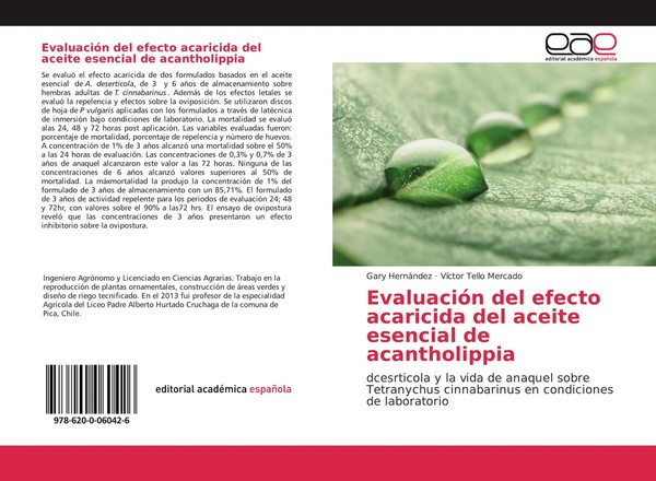 Gary HernáNdez (U. A.) | EvaluacióN Del Efecto Acaricida Del Aceite Esencial...-image