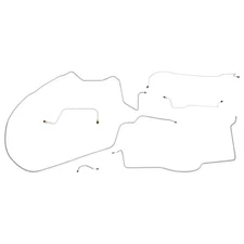 1965 Plymouth Belvedere Satellite Complete Manual Drum Brake Line Kit OE Steel