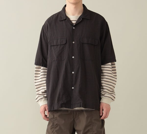 ASK availability First) BEAMS Sam Plaid Short Sleeve Shirt NEW | eBay