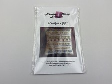 Needle bling design Family Is A Gift Cross Stitch Pattern sampler