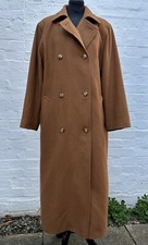Austin Reed  Vintage Made In Uk 52% Cashmere - 35% Wool Blend Long Coat 14uk