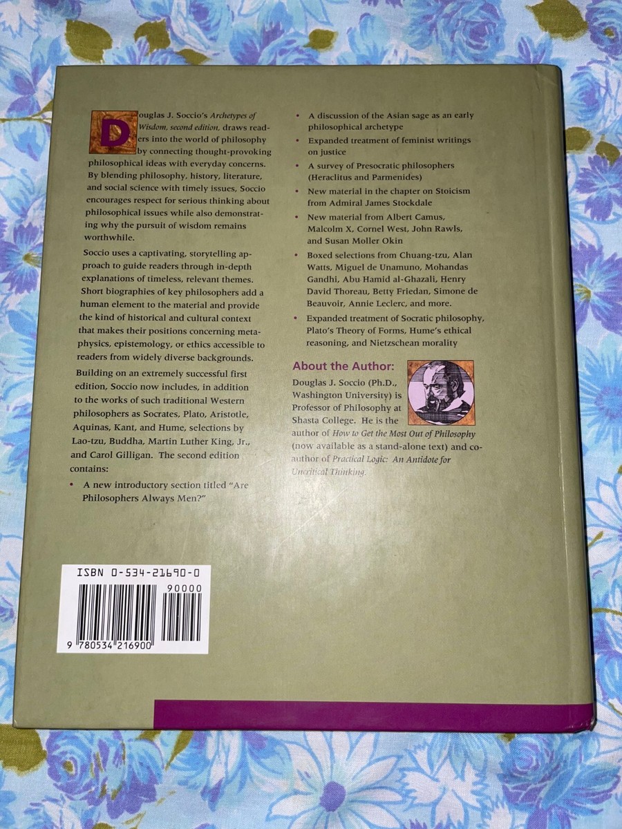 BOOK HC Archetypes of Wisdom An Introduction to Philosophy Douglas