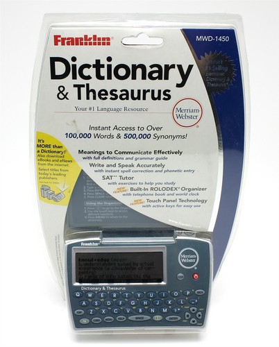 Pocket Thesaurus Franklin Merriam-Webster Dictionary/Thesaurus