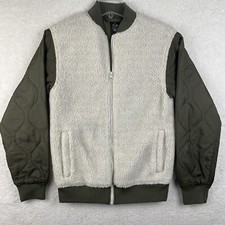 Original Use Full Zip Bomber Jacket Fleece Quilted Womens Size Xs