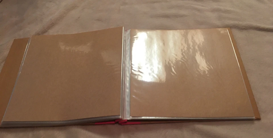 12x12 12” Scrapbook Album Pink And Beige New 20 Pages & 20 Protectors Foto 4 de 4