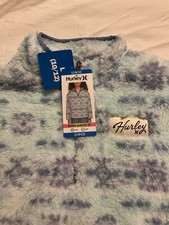 Hurley Girls Sherpa 1/4 Zip Top L 10/12 New With Tags