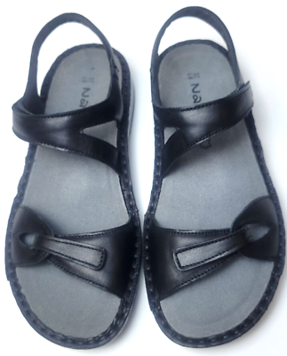 Naot Womens Evora Jet Black Leather 40 | eBay