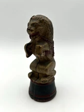 AC Williams Antique Cast Iron Circus Lion Coin Bank